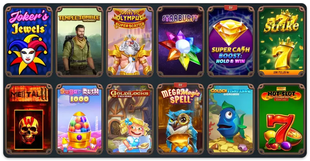 Lodur Casino spelutbud, skärmdump oktober 2026