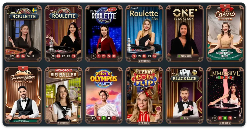 Lodur Casino live casino, skärmdump oktober 2026